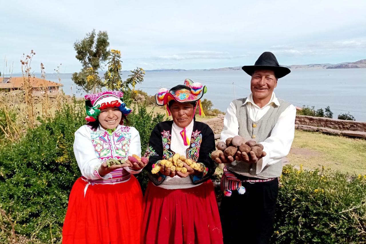Hospedaje Rural La Florida En Llachon, Titicaca Puno Eksteriør bilde